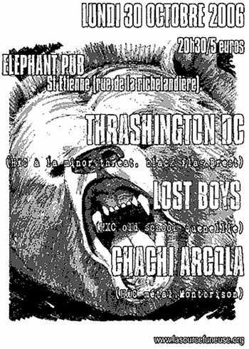 30/10/2006 - Trashington DC + Lost Boys + Chachi Arcola @ Saint-Etienne (Elephant Pub)