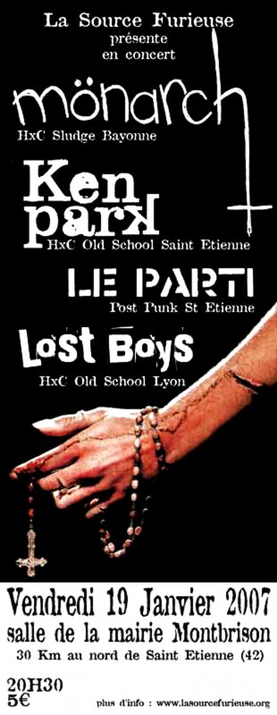 19/01/2007 - Monarch + Ken Park + Le Party + Lost Boys @ Montbrison
