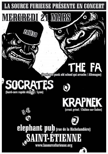21/03/2007 - The FA + Krapnek + Socrates @ Saint-Etienne (L'Assommoir)