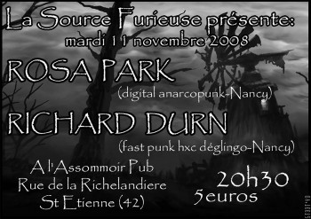 11/11/2008 - Rosa Park + Richard Durn @ St-Etienne (L'Assommoir)