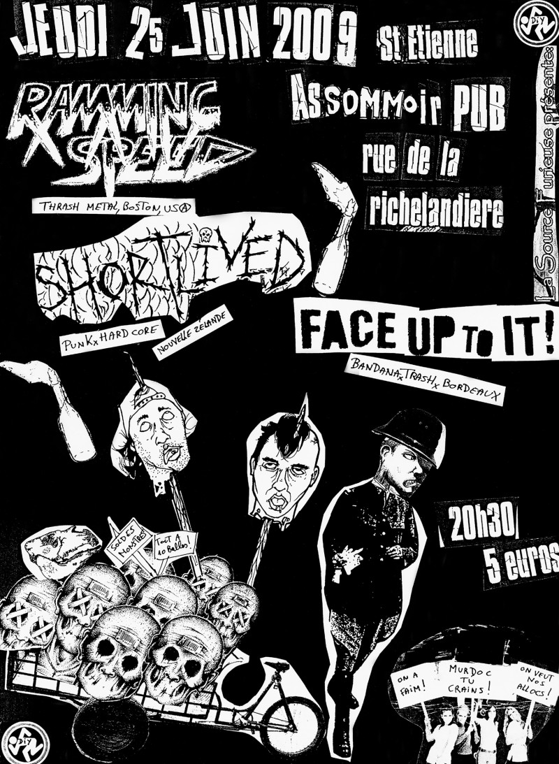 25/06/2009 - Ramming Speed + Short Lived + Face Up To It @ St-Etienne (L'Assommoir)