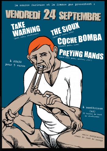 24/09/2010 - Take Warning + The Sioux + Coche Bomba + Preying Hands @ Moingt